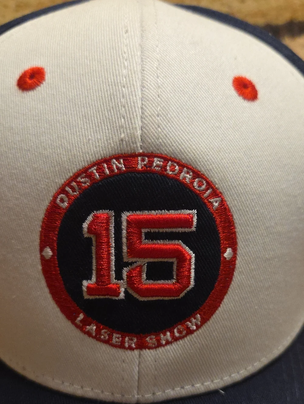 Dustin Peoroia Red Sox Hat Laser Show Rare